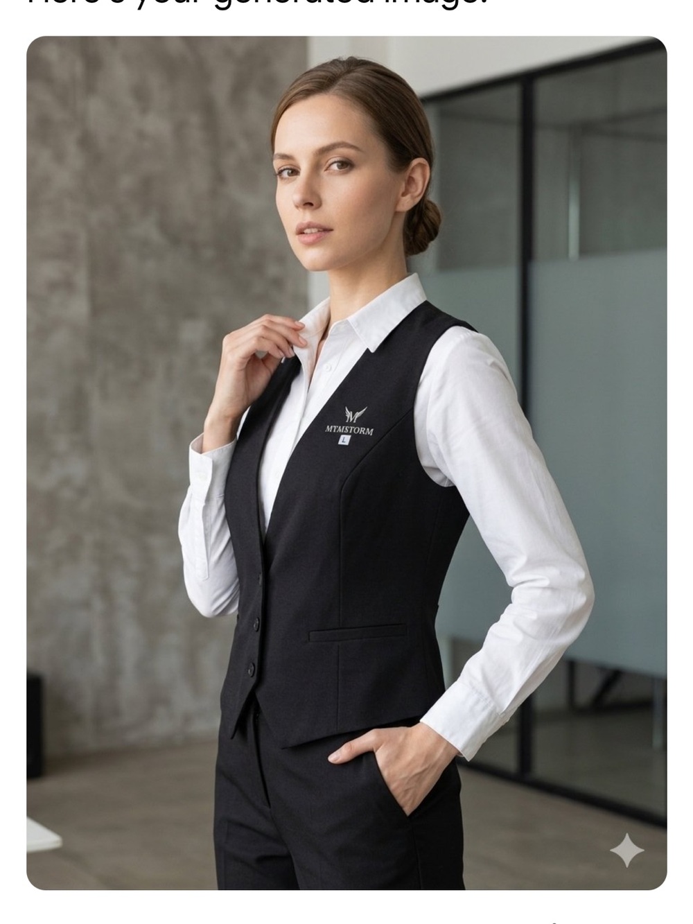 Bonobos Black Woman’s Dress Vest - Button Front Tailored Style